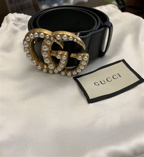 gucci pearl belt small|gucci pearl belt sale.